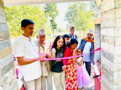 हजुरबुवाको स्मृतिमा दाङका व्यापारी पाण्डेले बनाए १६ लाख खर्चेर उद्यन पार्क